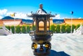 Iconic Ancient Incense burner in front of Nan Tien Temple, Berkeley, New South Wales.